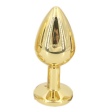 X-CITE GEM - GOLD ALLOY BUTT PLUG MEDIUM